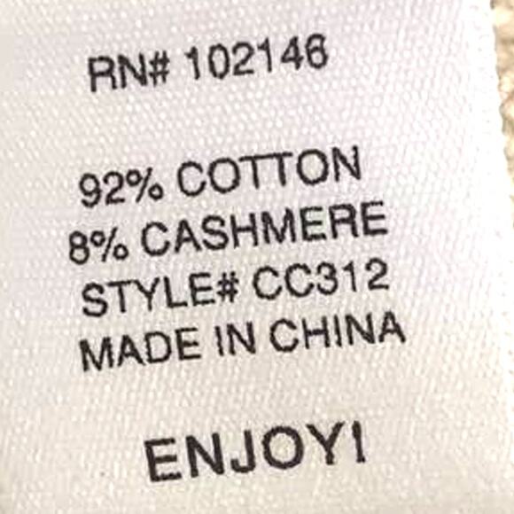 Michael Stars Poncho Cardigan XS/S Cream Button Front Knit Cashmere Blend - Picture 8 of 8